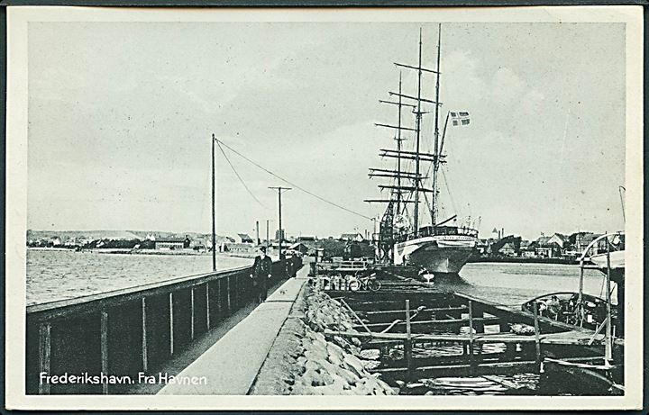 Norge. “Christian Radich”, skoleskib i Frederikshavn. Stenders Frederikshavn no. 100