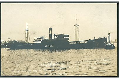 “Venus”, S/S, Orion D/S A/S i Rotterdam d. 27.8.1922. Fotokort u/no.