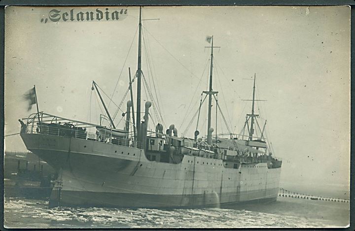 “Selandia”, M/S, Østasiatisk Kompagni. Fotokort u/no.