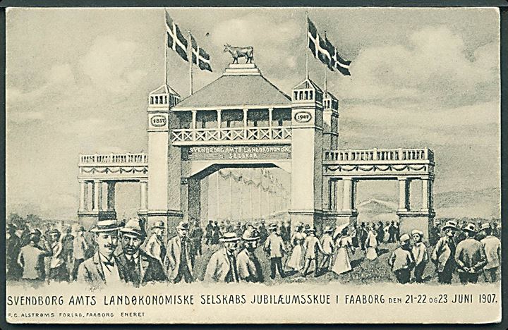 Faaborg, Svendborg Amts Landøkonimiske Selskabs Jubilæumsskue 1907. F. C. Alstrøm u/no.