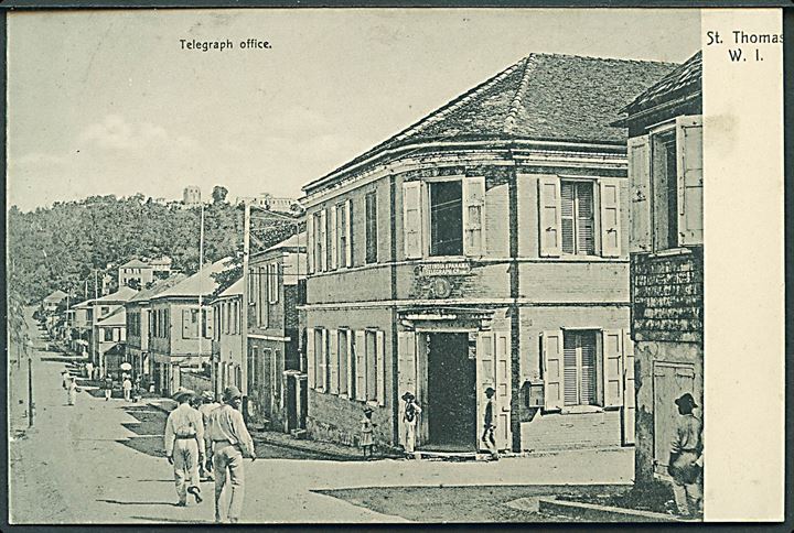 D.V.I., St. Thomas, Telegraph office “West India & Panama Telegraph Company”. U/no.