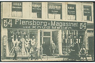 Odense, Vestergade 54, “Flensborg-Magasinet” ved Knud Møller. U/no.