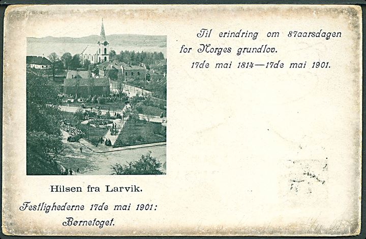 Larvik, børnetoget d. 17.5.1901. U/no.