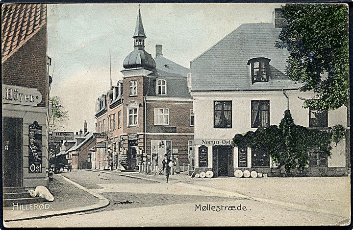 Hillerød, Møllestræde Höjers Colonialhandel. Stenders no. 2402.