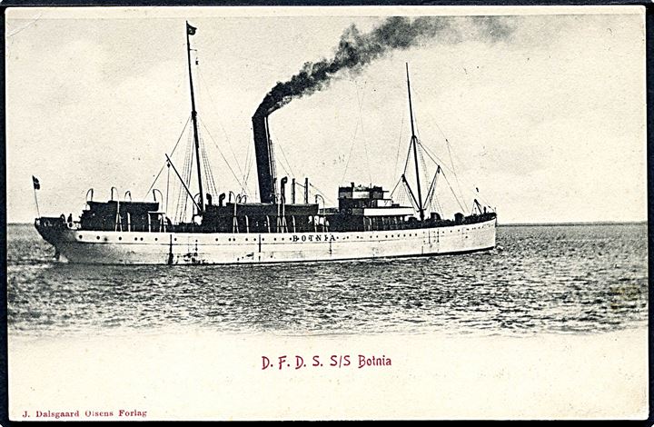 “Botnia”, S/S, DFDS besejlede bl.a. Island/Færøerne. J. Dalgaard u/no.