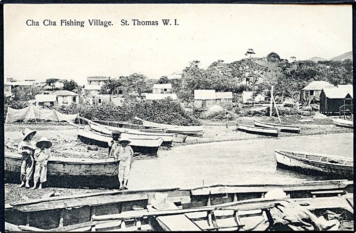 D.V.I., St. Thomas, Cha Cha Fishing Village. E. Frass no. 18.