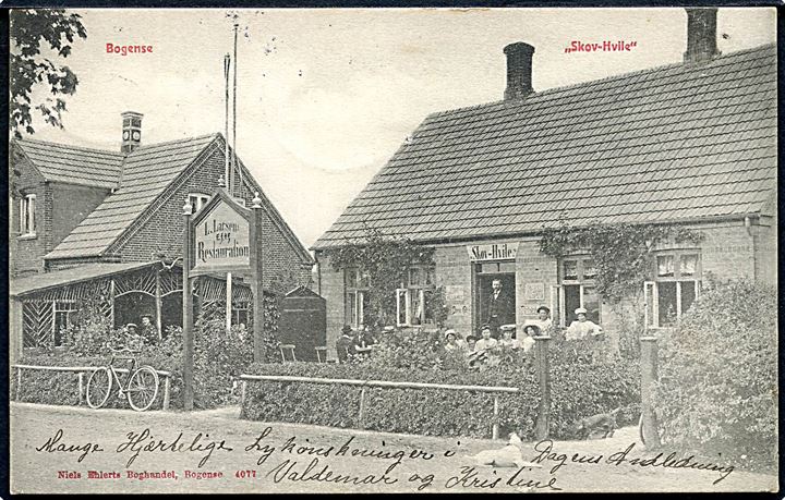 Bogense, “Skov-Hvile” restauration ved L. Larsens Eftf. N. Ehlert no. 4077.