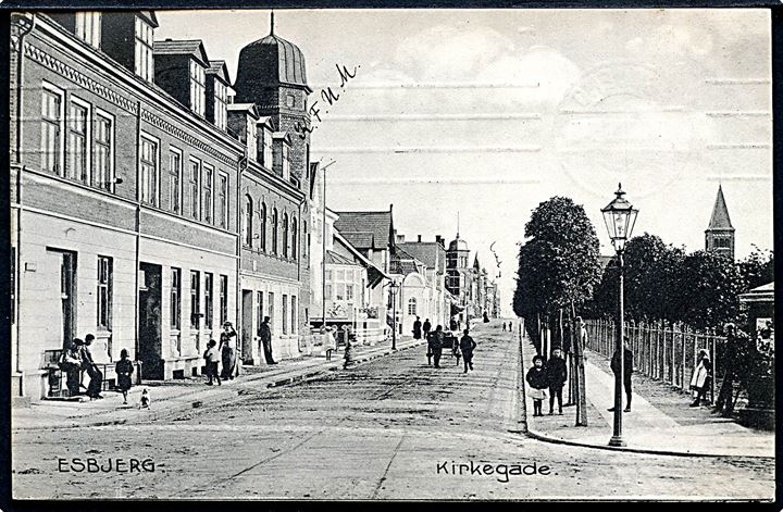 Esbjerg, Kirkegade. Stenders no. 13047.