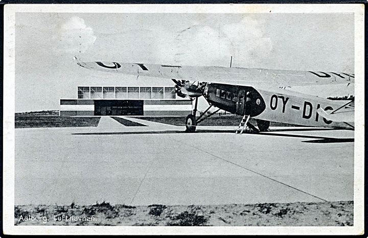 Fokker F.XII OY-DIG “Merkur” fra DDL i Aalborg. Stenders Aalborg no. 447.