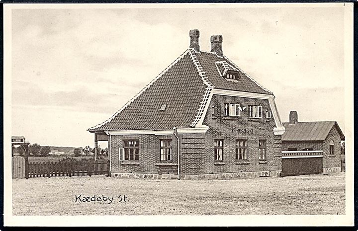 Kædeby, jernbanestation. C. Jessen-Tusch no. 27292.