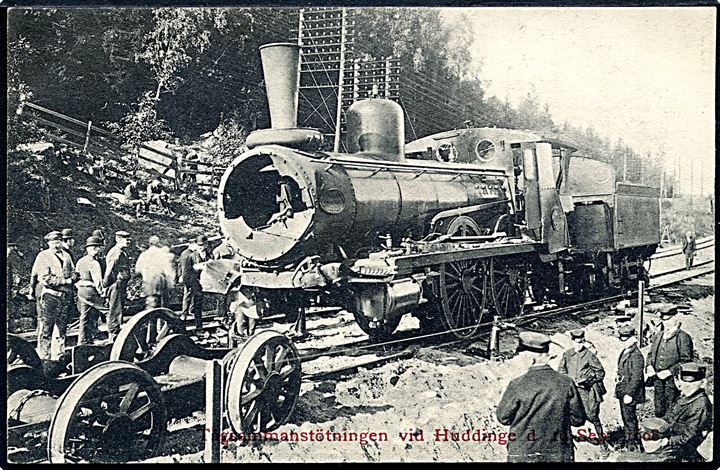 Huddinge, jernbaneulykken d. 10.9.1908. C. N:a Lj. u/no.