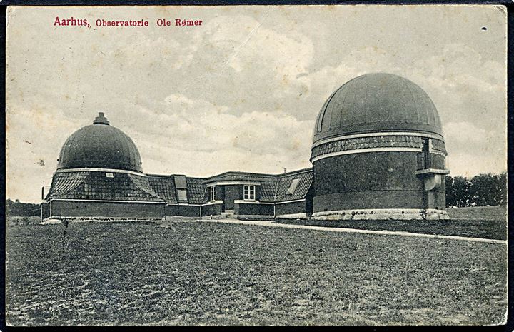 Aarhus, Ole Rømer Observatorie. J.J.N. no. 5551. Svag fold.