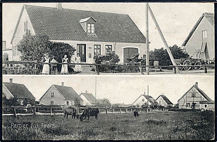 Taars, partier fra. H. Schmidt no. 19197. Stjernestempel SANDBY (SK 1102).