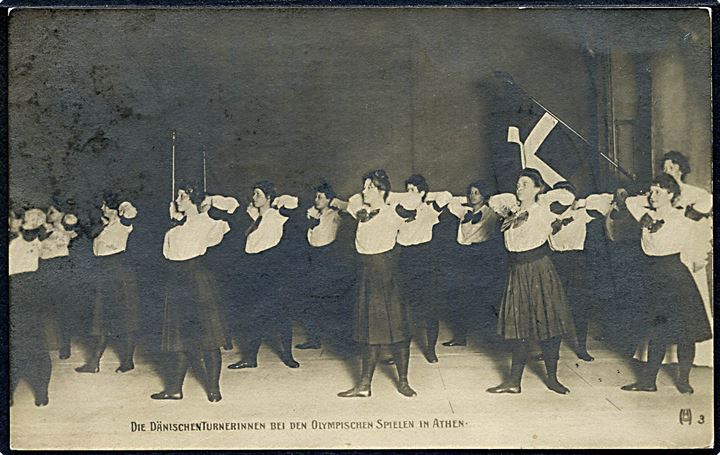 Olympiade 1906. Danske kvindegymnastik hold. HH no. 3.