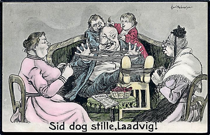 Andreasen, Carl Albert: “Sid dog stille, Laadvig!”. Stenders no. 12897.