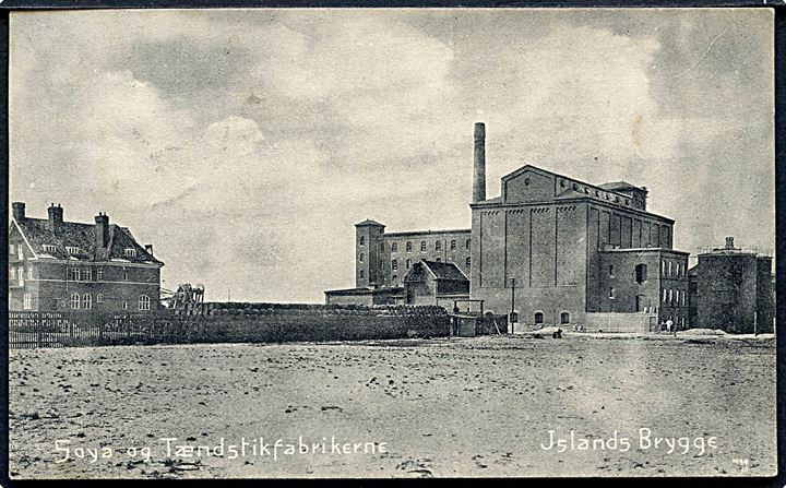 Købh., Islands Brygge m. Soya og Tændstikfabrikerne. Dansk Lystrykkeri og Clichéfabrik no. 1044.