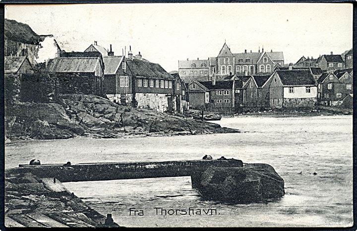 Thorshavn, havneparti. Z. Heinsen no. 3243.