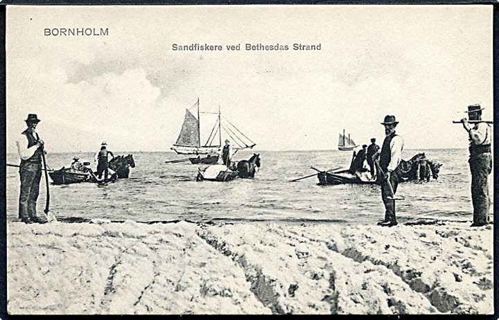 Bethesdas Strand, Sandfiskere. F. Sørensen no. 2036