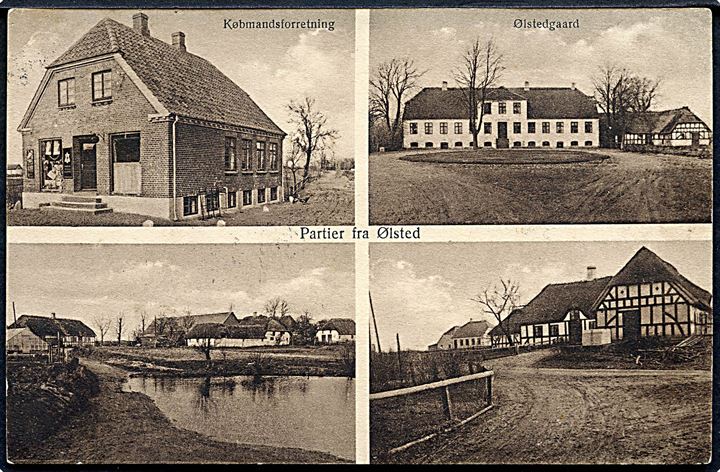Ølsted, partier med Købmandsforretning, Ølstedgaard. H. Schmidt no. 43
