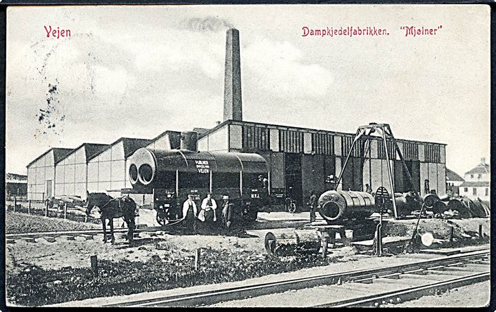 Vejen, Dampkedelfabrikken “Mjølner”. Warburg no. 3827.