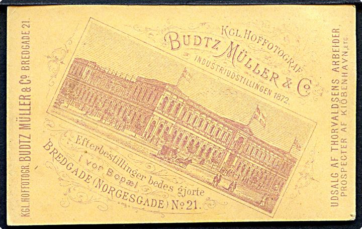 Frederiksborg slot. Visitkortfoto af Budtz-Müller & Co. 6x10 cm.