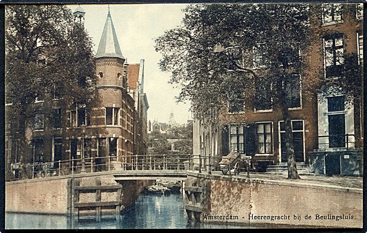 Holland. Amsterdam. Heerengracht bij de Beulingsluis. B. Brouwer no. 74. 