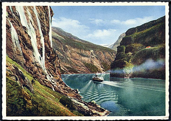 Norge. Geirangerfjord. Mittet & Co. no. 29. 