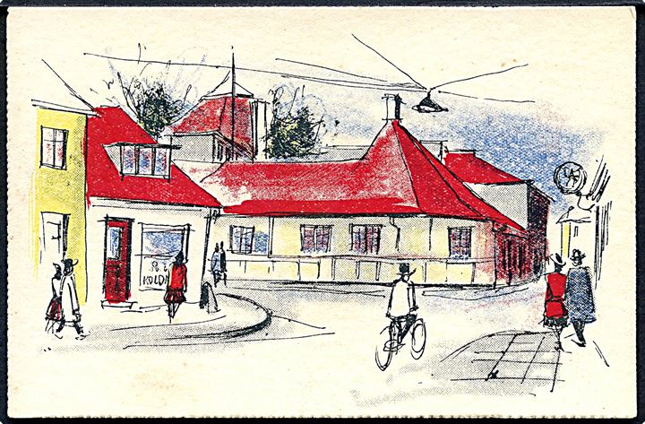 Odense, H. C. Andersens hus. Ukendt tegner. Lito no. 18.