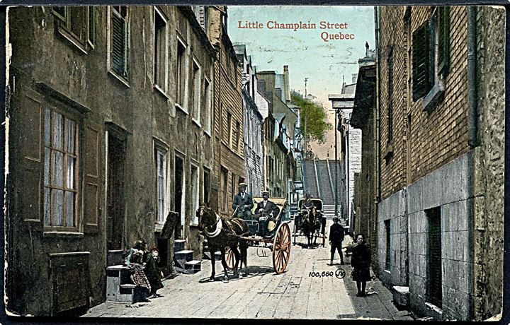 Canada, Quebec, Little Champlain Street. No. 100,680.