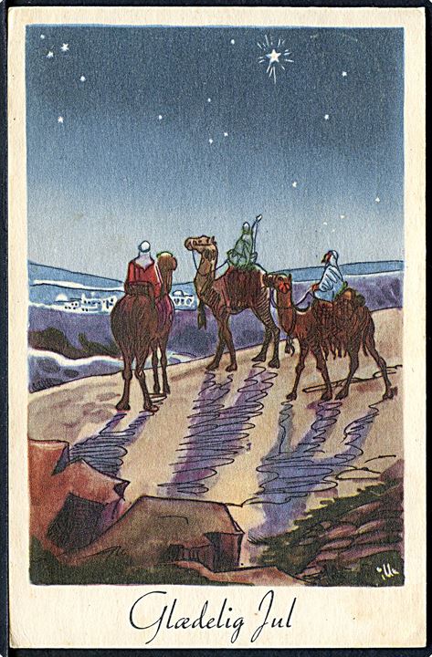 Illa Winkelhorn: Glædelig Jul. De 3 visemænd. Stenders, serie 944. 