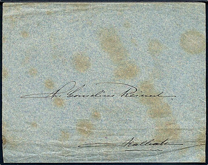 1878. Ufrankeret lokalbrev med indhold dateret Kalbak d. 18.2.1878.