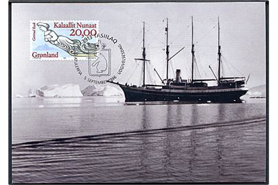 Grønland. 2 Kort. Skibene Blaahejren 1734 & Gertrud Rask i Saqqaq 1923. Grønlands Postvæsen Bet. 81/96 & 82/96. 