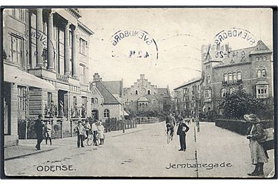 Odense. Jernbanegade. Stenders no. 8963. 