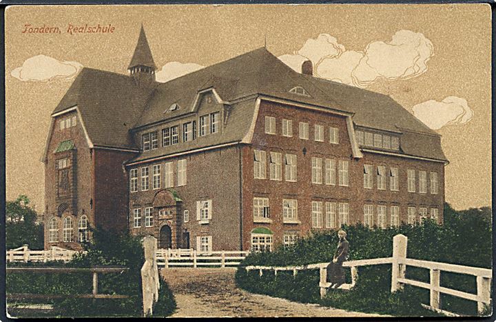 Tønder. Realskolen. M. Glückstadt & Münden no. 132861.