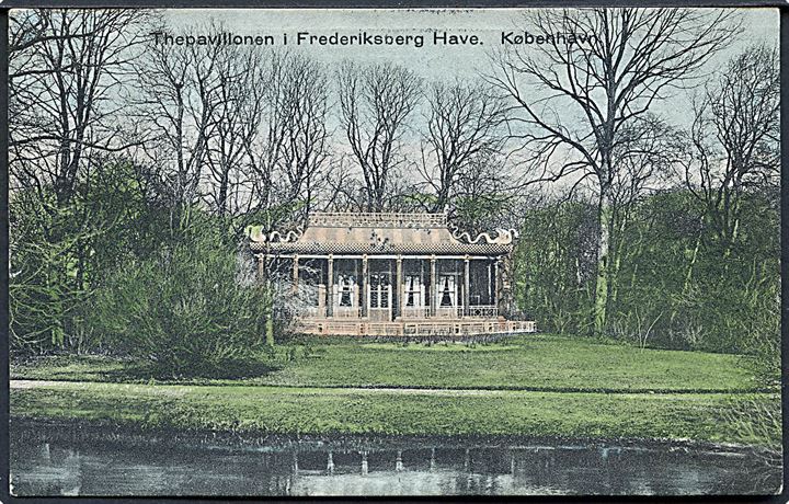 København. Frederiksberg Have med Thepavillonen. N. K. no. 604. 