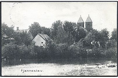 Fjenneslev med Kirken. Ahrent Flensborg no. 217. 