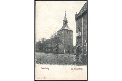 Svendborg. Sct. Nicolai Kirke. Warburgs Kunstforlag no. 1204. 
