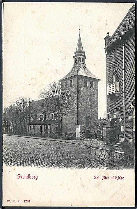 Svendborg. Sct. Nicolai Kirke. Warburgs Kunstforlag no. 1204. 