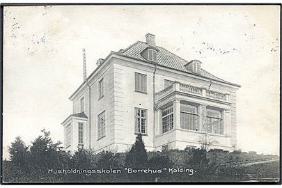 Kolding. Husholdningsskolen Borrehus. Georg Burchart no. 16982. Med julemærke.