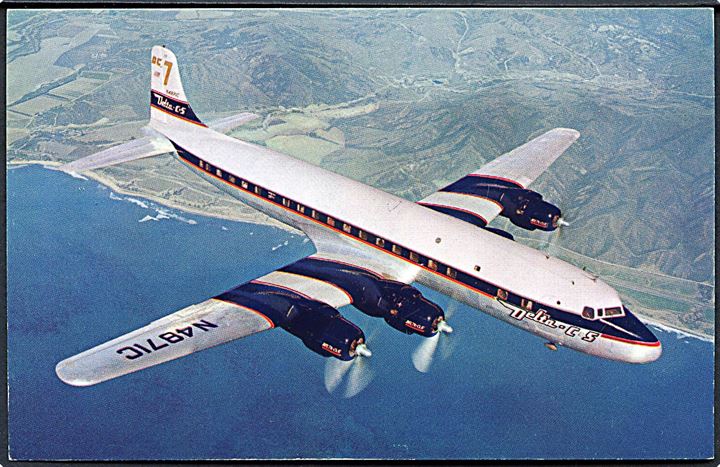 Douglas DC-7 N4871C fra Delta Air Lines. Bygget 1954 og forulykket i O'Hare International Airport, Chicago d. 16.12.1961.