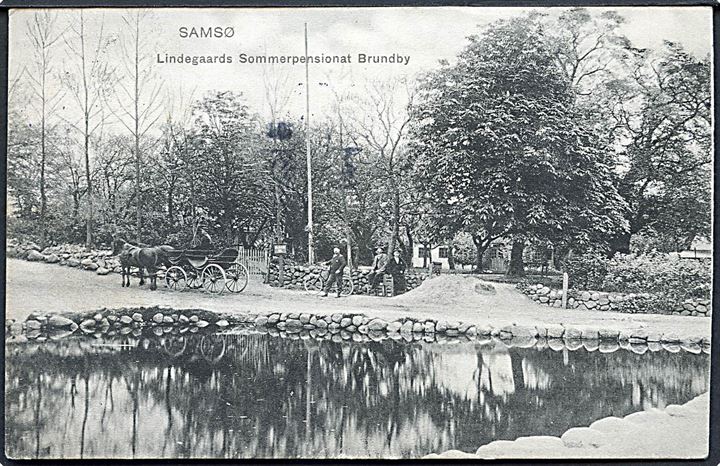 Brundby, Lindegaards Sommerpensionat, Samsø. C. M. Thune no. 3336.