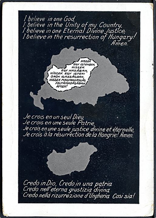 2 f. på brevkort (Gendannelse af Ungarn) annulleret med genforeningsstempel Marosvásárhely Visszatert og sidestemplet Marosvásárhely d. 16.9.1940 til Györ. Den rumænske by Târgu Mureș (ungarsk: Marosvásárhely) i Transsylvanien tilfaldt Ungarn i 1940.