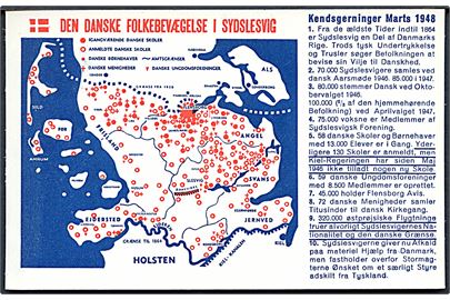 Den Danske Folkebevægelse i Sydslesvig. Kendsgerninger Marts 1948. Dansk - Nordisk Ungdomsforbund u/no. 