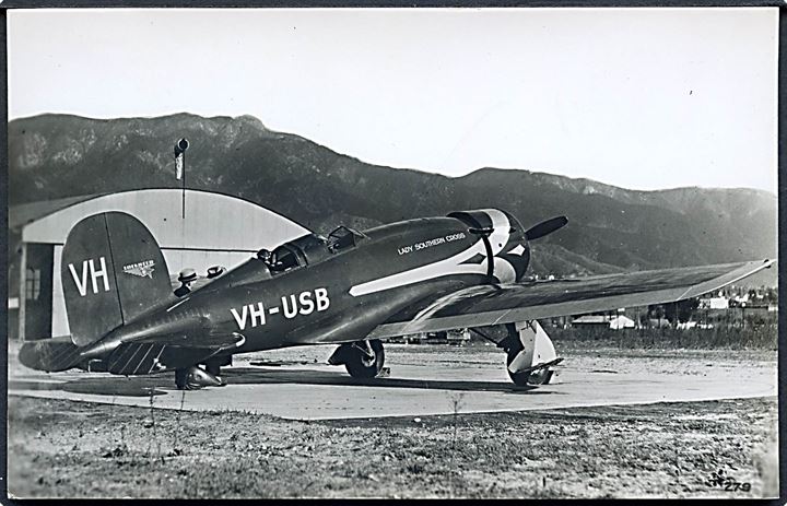 Lockheed Altair 8D Special VH-USB, Lady Southern Cross, Charles Kingsford Smith's maskine som forsvandt under rekordflyvning fra Australien til England i 1935. U/no.