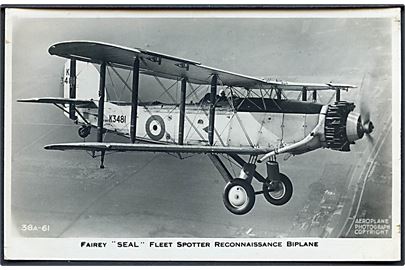 Fairey Seal K3481 fra Royal Navy. Valentine's no. 38A-61.