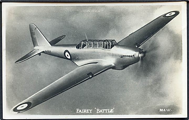 Fairey Battle K4303 prototype. Valentine's no. 38A-11.