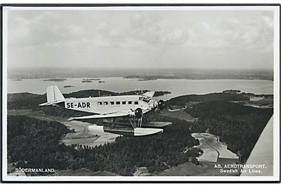 Junkers Ju52 “Södermanland” SE-ADR fra AB Aerotransport. U/no.