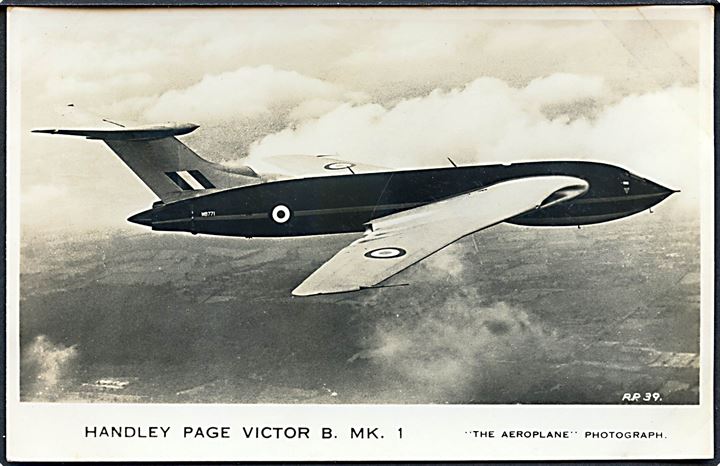 Handley Page Victor B. Mk. 1 bombemaskine fra Royal Air Force. Valentine's no. R.P.39.