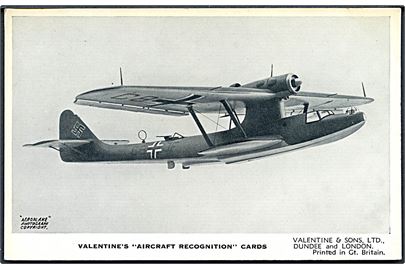 Dornier Do 18L fra Luftwaffe. Valentine's Fjernkendingskort no. 27.