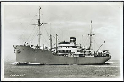 Paraguay, M/S, Johnson Line. No. 47912. Anvendt fra skibet i Antwerpen 194?.
